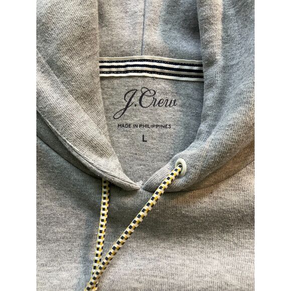 J.Crew wide long sleeve cropped pullover hoodie sweatshirt - Picture 3 of 8